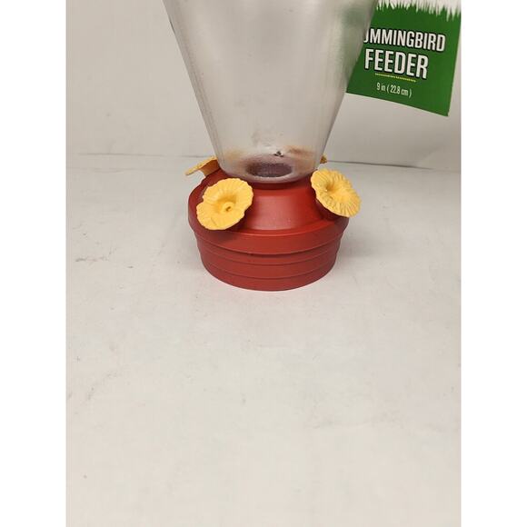 True Living 9” Hanging Hummingbird Feeder - Red/Yellow/Clear - NEW - Picture 3 of 4